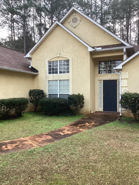 Stucco house and Painted Sidewalk Thumbnail